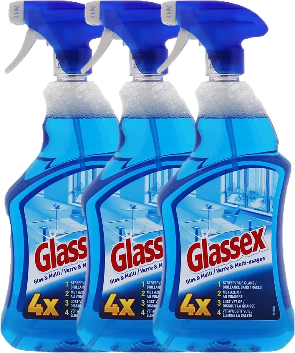 3 x Glassex spray - Glas & Oppervlaktespray - oppervlakte spray - 3 x 750ml 3 X Glassex Spray - Glas & Oppervlaktespray - Oppervlakte Spray - 3 X 750ml -bol winkel 1002x1200 3