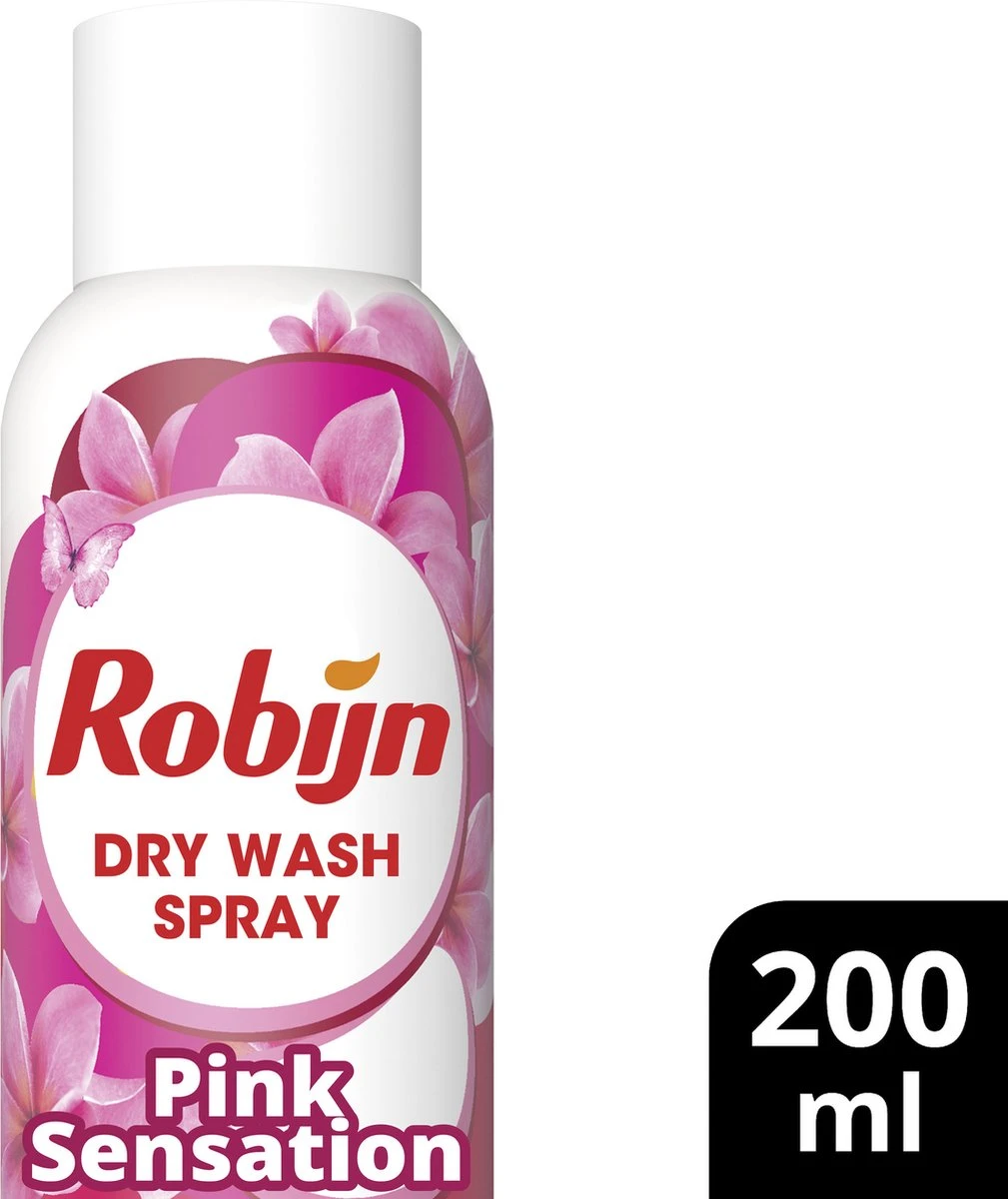 Robijn Pink Sensation Dry Wash Spray 200 ml Robijn Pink Sensation Dry Wash Spray 200 Ml -bol winkel