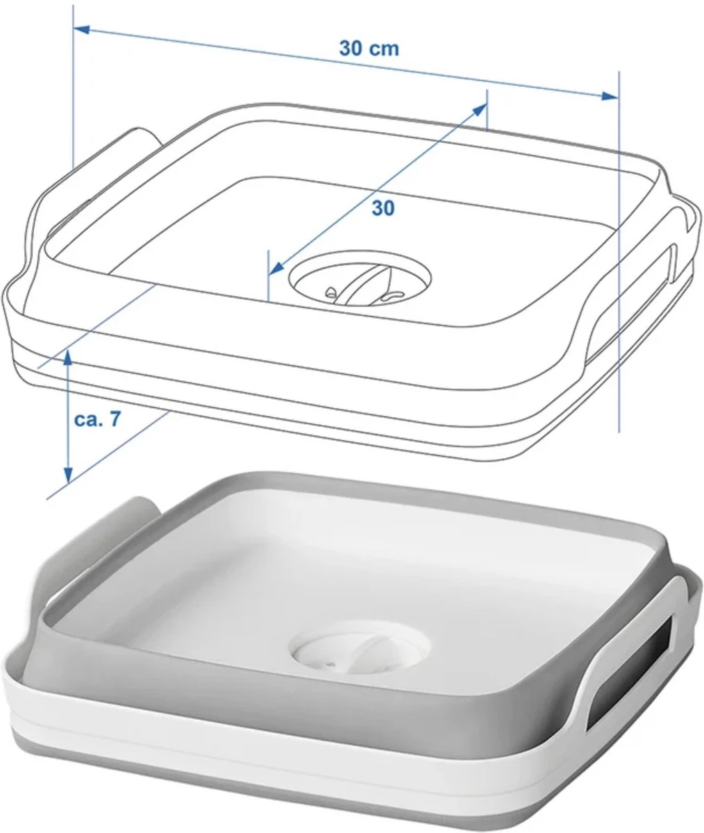 Opvouwbare wasbak 18L - met stop - afwasbak - afwasteil - 30x30x20 cm Opvouwbare Wasbak 18L - Met Stop - Afwasbak - Afwasteil - 30x30x20 Cm -bol winkel 1014x1200 2