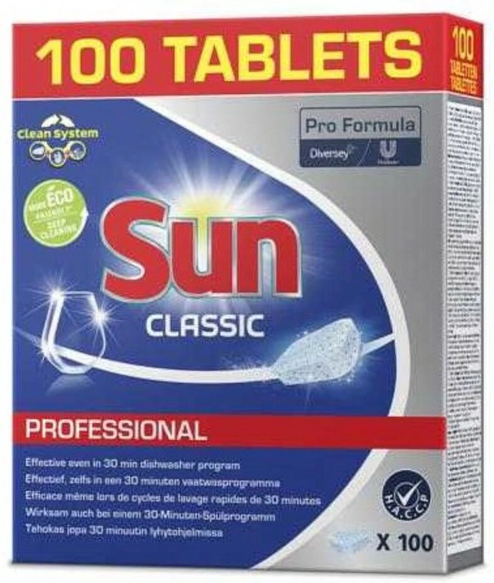 Sun Vaatwastabletten - Classic - 100 stuks SUN® Sun Vaatwastabletten - Classic - 100 Stuks -bol winkel 1017x1200 3