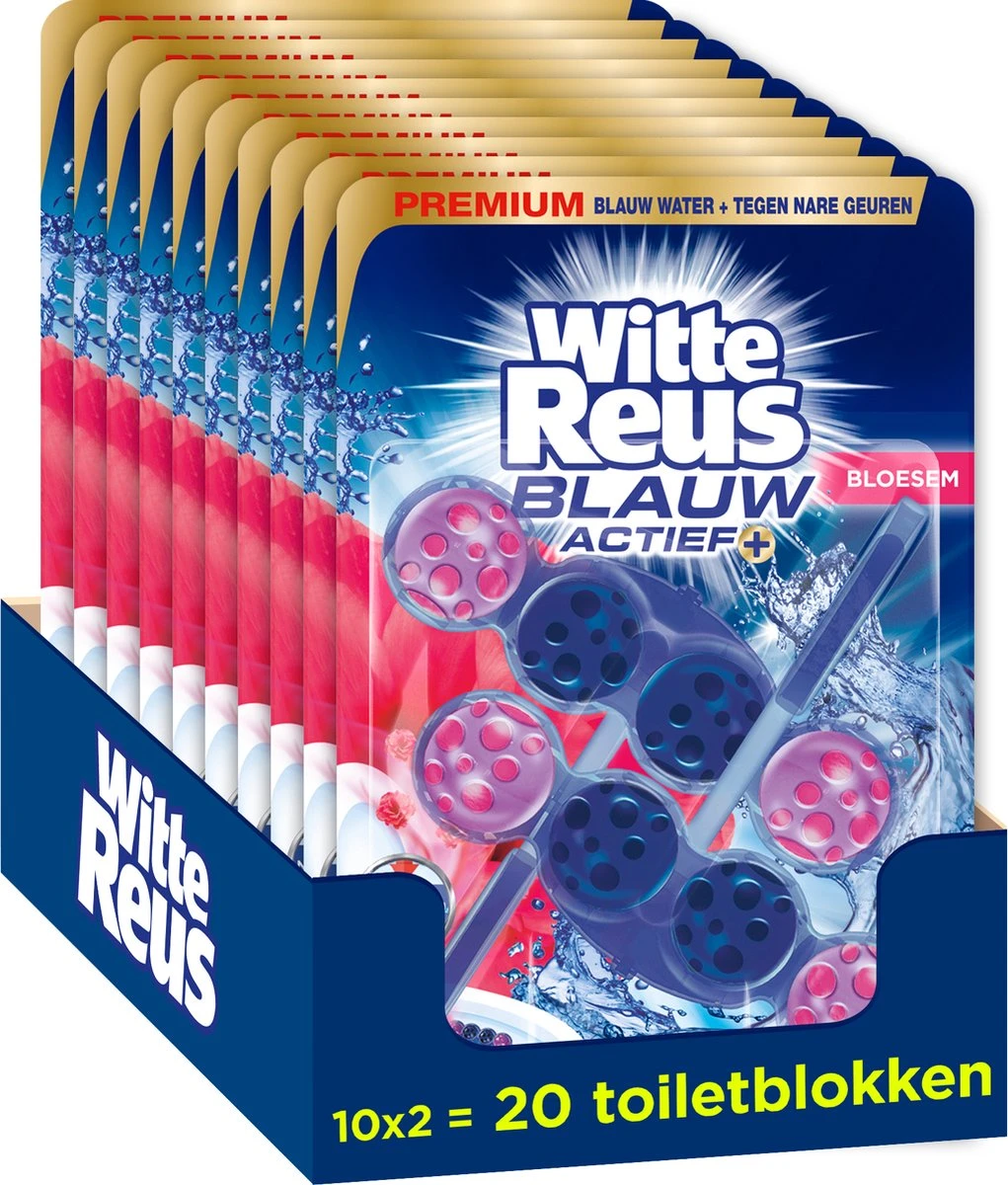 Witte Reus Blauw Actief Toiletblok - Bloesem - WC Blokjes Voordeelverpakking - 20 stuks Witte Reus Blauw Actief Toiletblok - Bloesem - WC Blokjes Voordeelverpakking - 20 Stuks -bol winkel 1021x1200 11