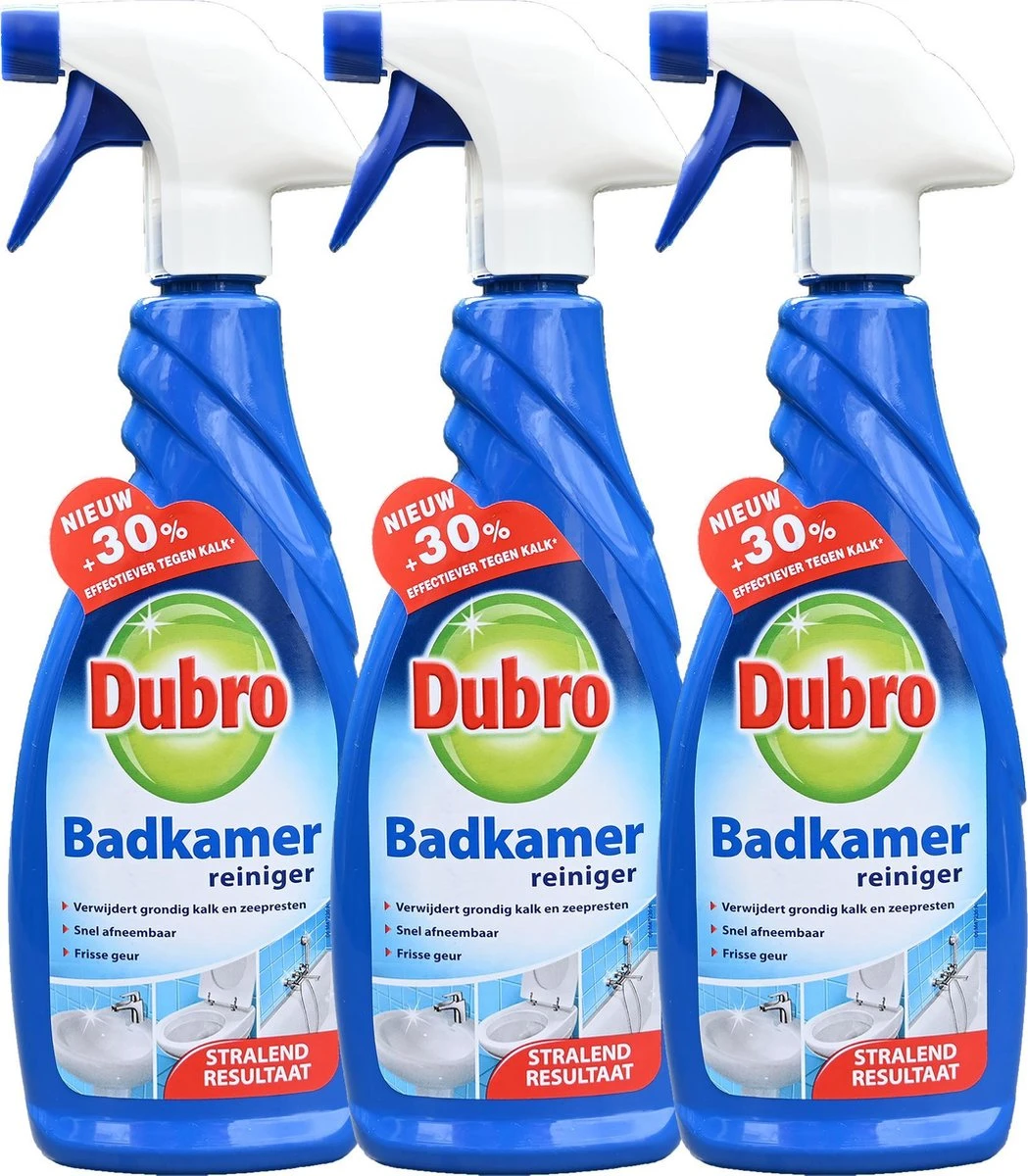 3 x Dubro badkamer reiniger - 30% effectiever tegen kalk - badkamerreiniger - 3 x 650 ml 3 X Dubro Badkamer Reiniger - 30% Effectiever Tegen Kalk - Badkamerreiniger - 3 X 650 Ml -bol winkel 1049x1200 1