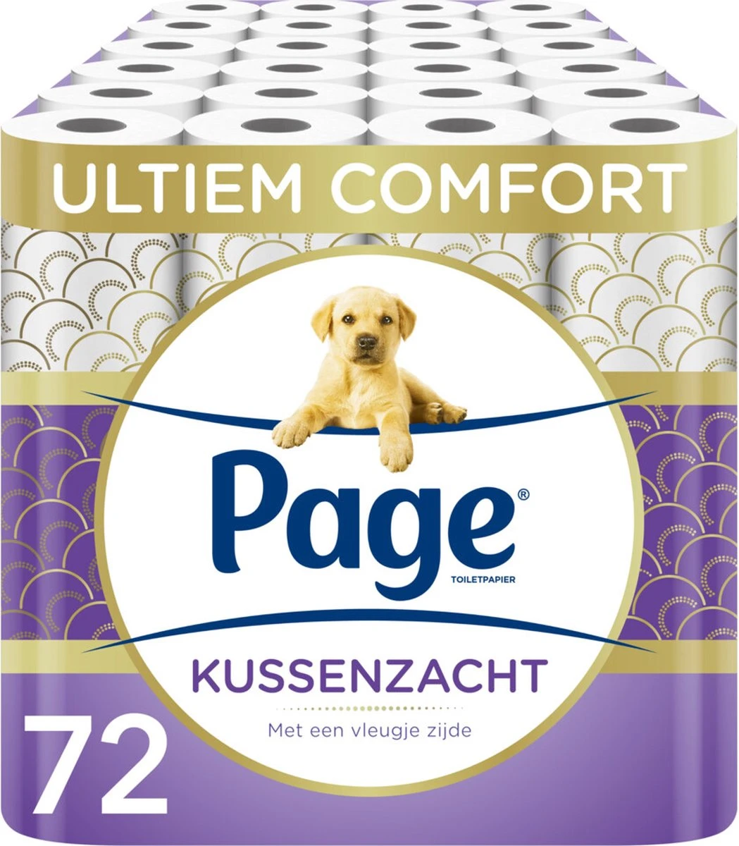 Page toiletpapier - 72 rollen - Kussenzacht wc papier (3-laags) - voordeelverpakking Page Toiletpapier - 72 Rollen - Kussenzacht Wc Papier (3-laags) - Voordeelverpakking -bol winkel