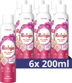 Dagelijkse Benodigdheden Winkel 18 Robijn Pink Sensation Dry Wash Spray - 6 X 200 Ml - Voordeelverpakking