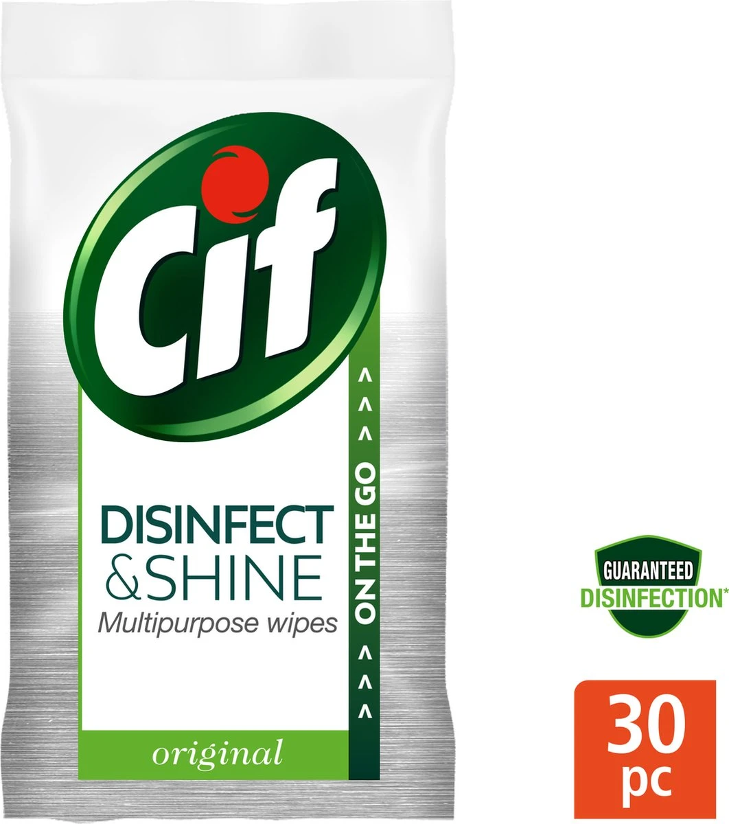 Cif Disinfect & Shine Wipes Original Desinfectie Schoonmaakdoekjes - 12 x 30 doekjes - Voordeelverpakking Cif Disinfect & Shine Wipes Original Desinfectie Schoonmaakdoekjes - 12 X 30 Doekjes - Voordeelverpakking -bol winkel 1062x1200 2