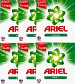 Ariel - Waspoeder - Original - 6 X 1,43kg (132 Wasbeurten)