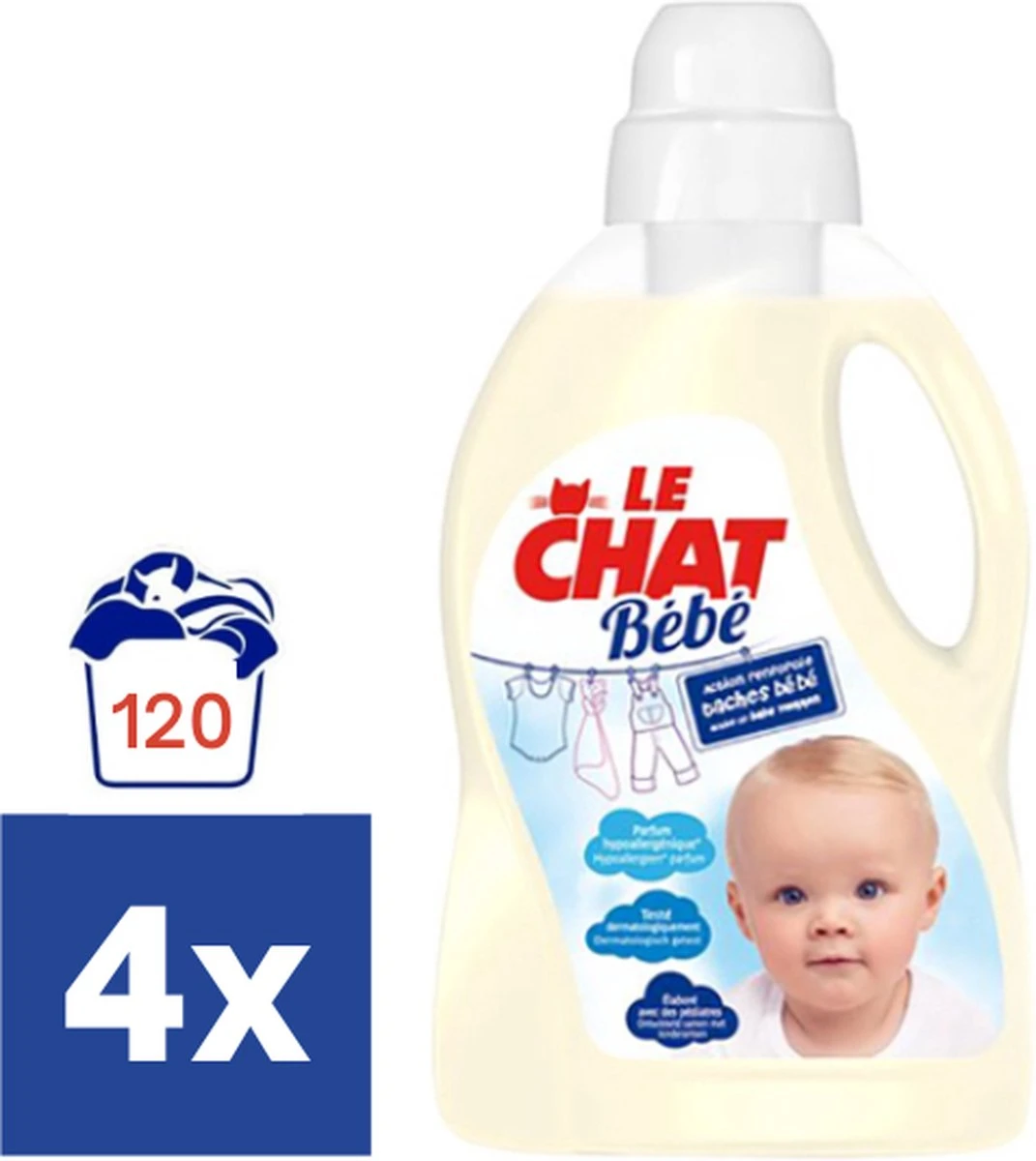 Le Chat Baby Vloeibaar Wasmiddel - 4 x 30 (120 Wasbeurten) Le Chat Baby Vloeibaar Wasmiddel - 4 X 30 (120 Wasbeurten) -bol winkel 1071x1200 4