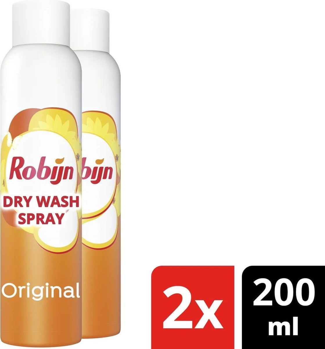Robijn Original Dry Wash Spray - 2 x 200 ml - Voordeelverpakking Robijn Original Dry Wash Spray - 2 X 200 Ml - Voordeelverpakking -bol winkel