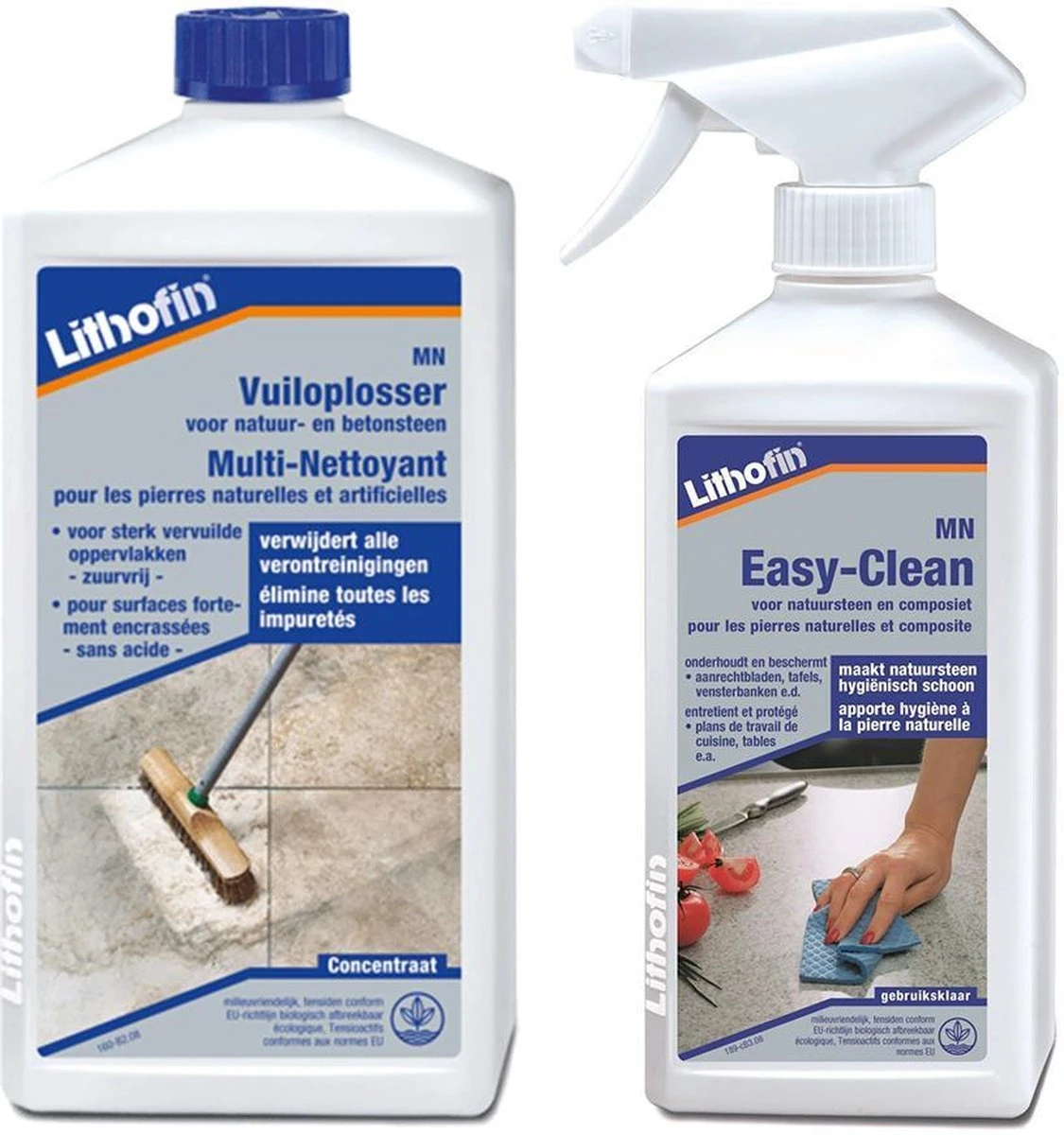 MN Onderhoudsset - Werkbladen in natuursteen en composiet - MN Vuiloplosser 1L en Easy-Clean 500ml - Lithofin MN Onderhoudsset - Werkbladen In Natuursteen En Composiet - MN Vuiloplosser 1L En Easy-Clean 500ml - Lithofin -bol winkel 1125x1200 3