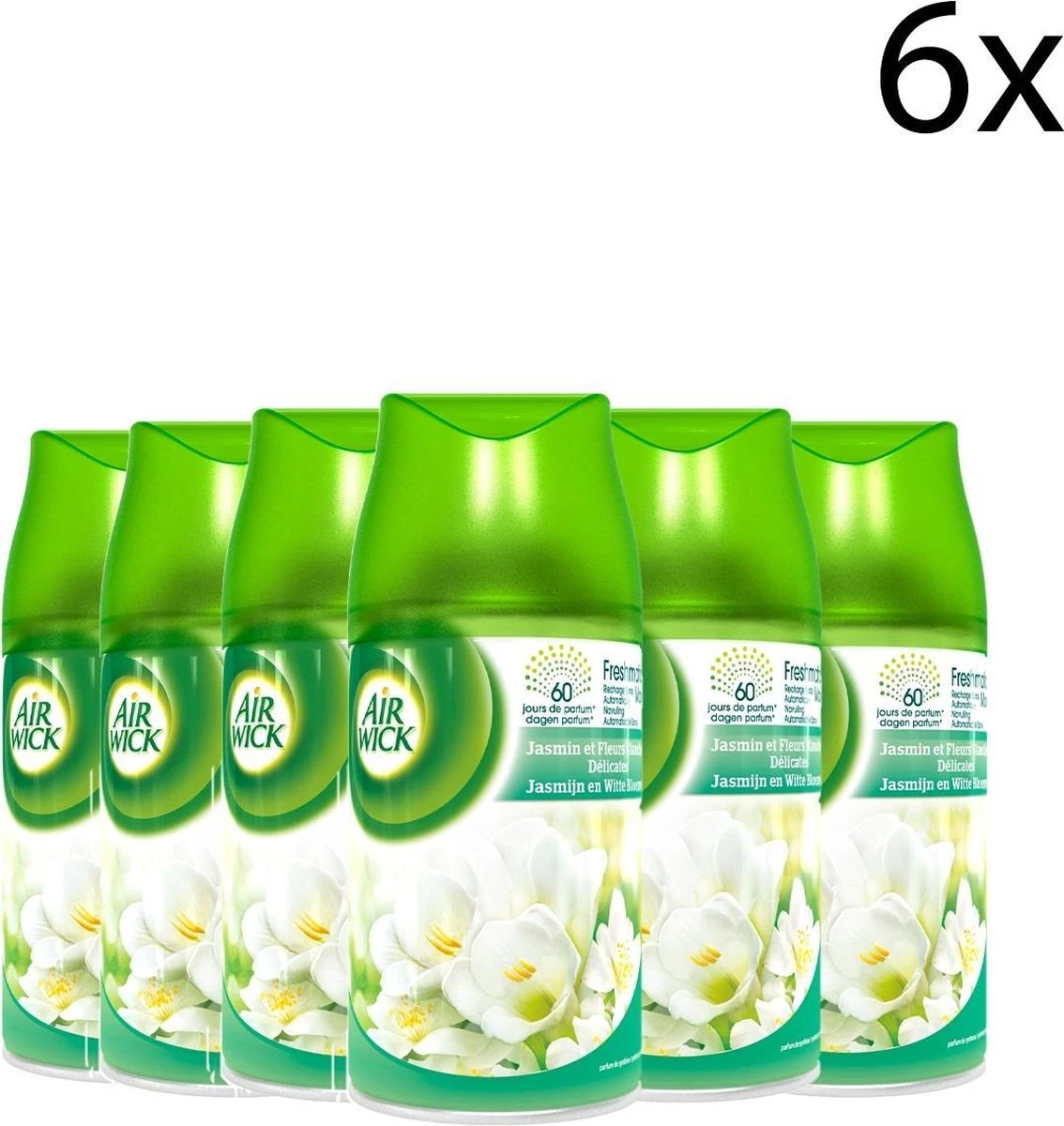 Air Wick Luchtverfrisser navulling Freshmatic Jasmijn & Witte Bloemen 6 x 250 ml Air Wick Luchtverfrisser Navulling Freshmatic Jasmijn & Witte Bloemen 6 X 250 Ml -bol winkel 1134x1200 3