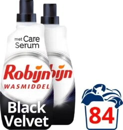 Robijn Klein & Krachtig Black Velvet Vloeibaar Wasmiddel - 2 X 42 Wasbeurten - Voordeelverpakking -bol winkel 1135x1200