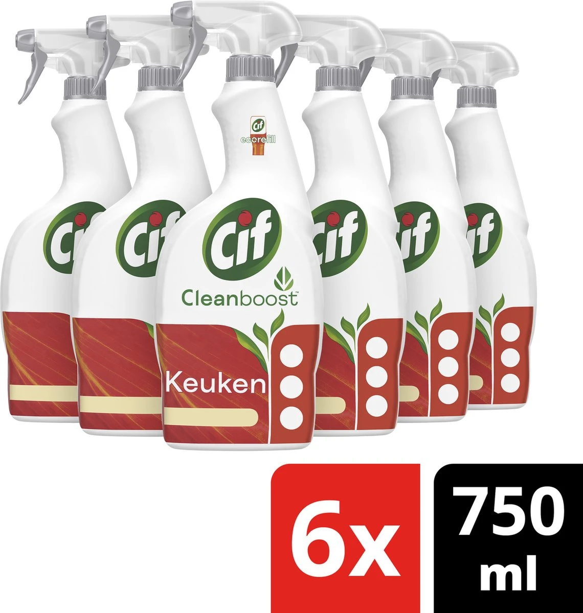 Cif CleanBoost Power & Shine Keuken Spray - 6 x 750 ml - Voordeelverpakking Cif CleanBoost Power & Shine Keuken Spray - 6 X 750 Ml - Voordeelverpakking -bol winkel 1140x1200 5