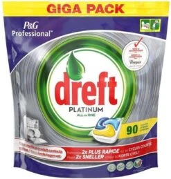Dreft Platinum - All In One Lemon - 3 X 90 (270) Stuks - Vaatwastabletten - Voordeelverpakking 2 Dreft Platinum - All In One Lemon - 3 X 90 (270) Stuks - Vaatwastabletten - Voordeelverpakking -bol winkel 1145x1200