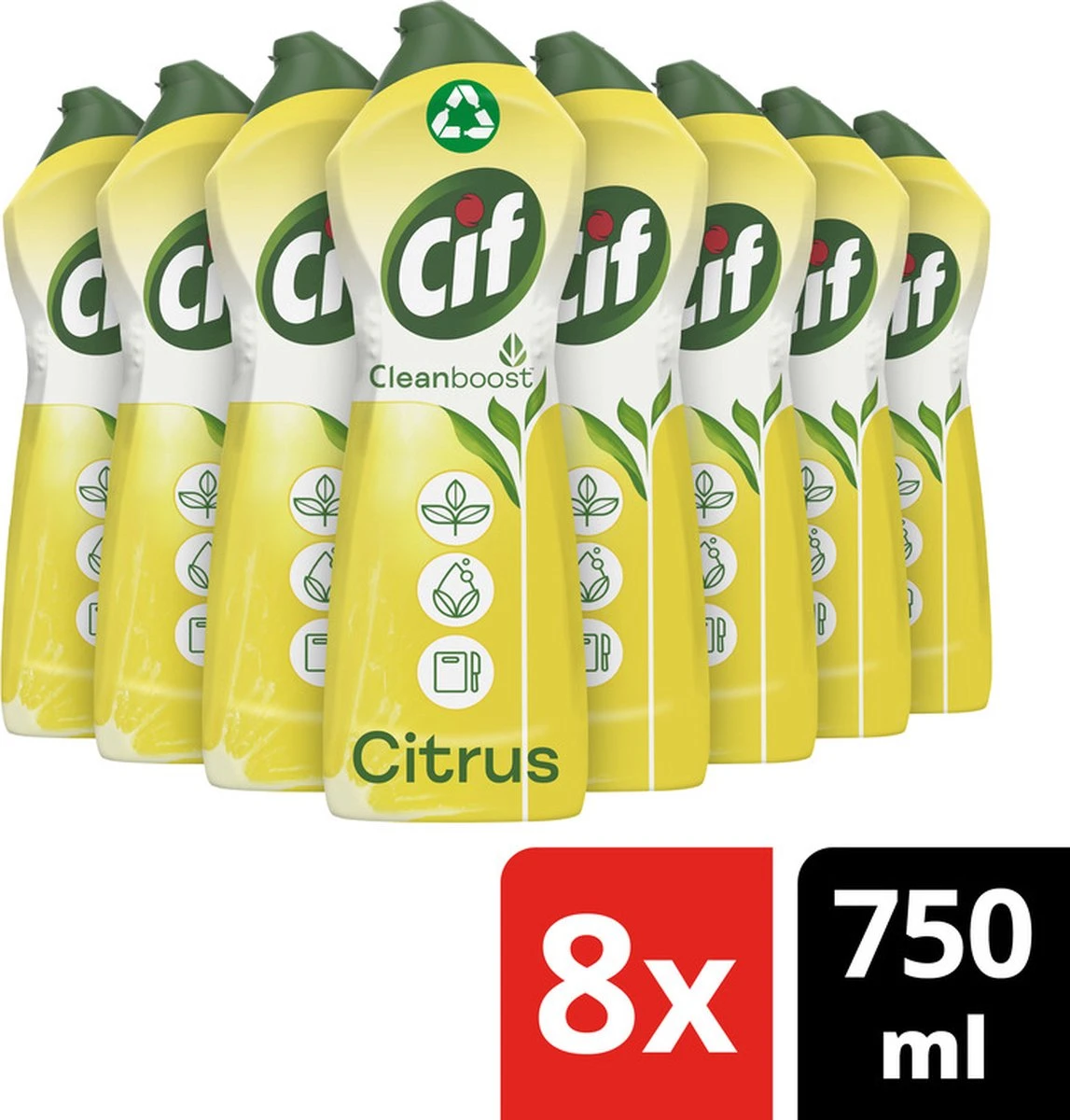 Cif CleanBoost Cream Citroen Schuurmiddel - 8 x 750 ml - Voordeelverpakking Cif CleanBoost Cream Citroen Schuurmiddel - 8 X 750 Ml - Voordeelverpakking -bol winkel 1147x1200 5