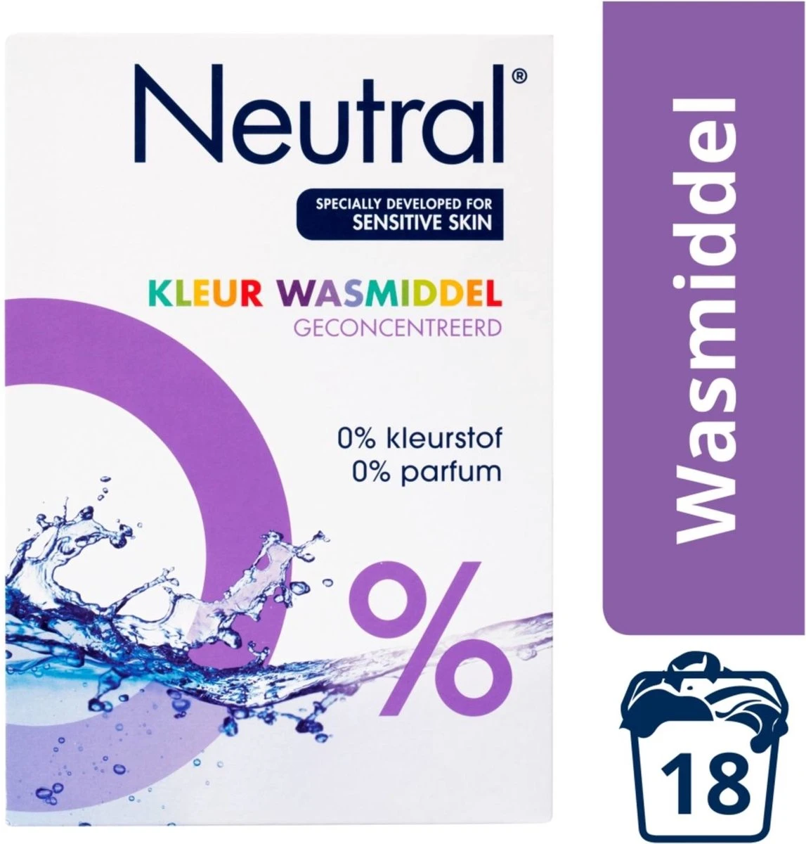 Neutral 0% Kleur Parfumvrij Waspoeder - 18 wasbeurten - 1,188 kg - Wasmiddel Neutral 0% Kleur Parfumvrij Waspoeder - 18 Wasbeurten - 1,188 Kg - Wasmiddel -bol winkel