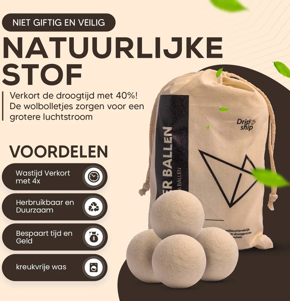 Drogerballen - Droogballen - Wasdrogerballen - Dryerballs - 6 Stuks - XL Formaat - Wol - Set Drogerballen - Droogballen - Wasdrogerballen - Dryerballs - 6 Stuks - XL Formaat - Wol - Set -bol winkel 1155x1200 3