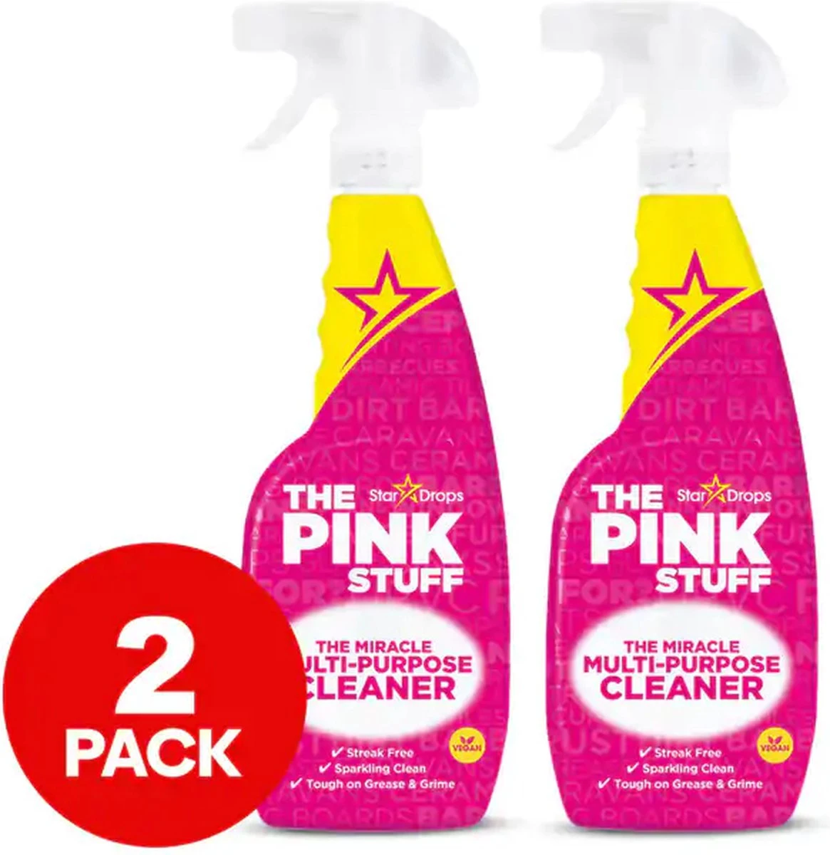 The Pink Stuff - Multi Purpose Cleaner - Allesreiniger - Schoonmaakmiddel - Allesreiniger - set van 2 flessen - Multifunctionele reinigingsspray The Pink Stuff - Multi Purpose Cleaner - Allesreiniger - Schoonmaakmiddel - Allesreiniger - Set Van 2 Flessen - Multifunctionele Reinigingsspray -bol winkel 1165x1200 3