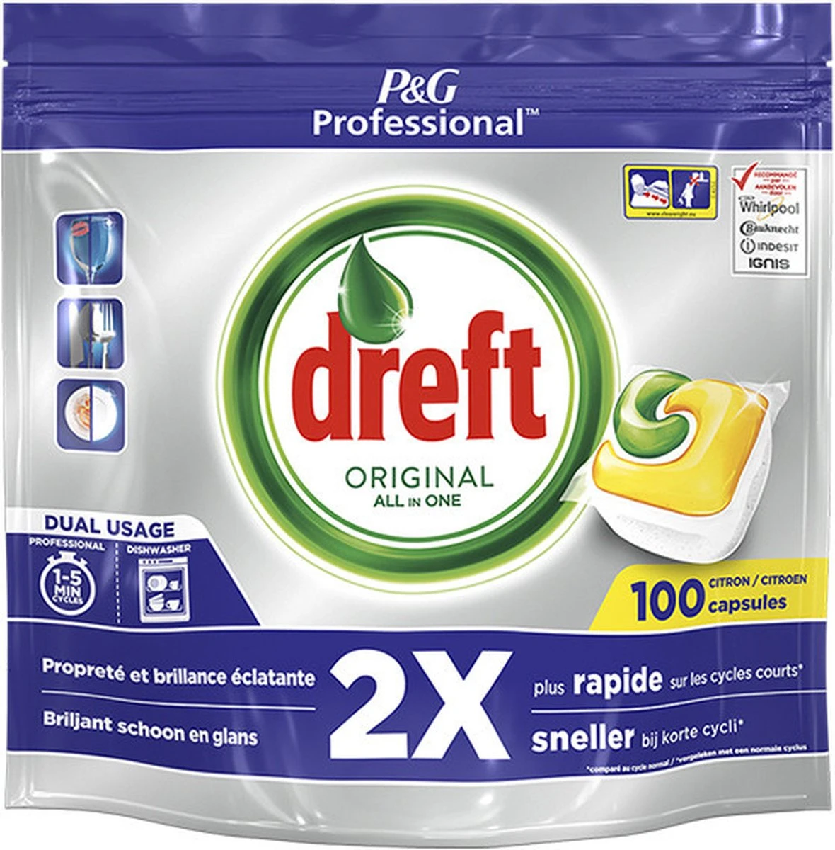 Dreft - Original - All in One - Vaatwastabletten - Citroen - 100 stuks Dreft - Original - All In One - Vaatwastabletten - Citroen - 100 Stuks -bol winkel 1180x1200 4