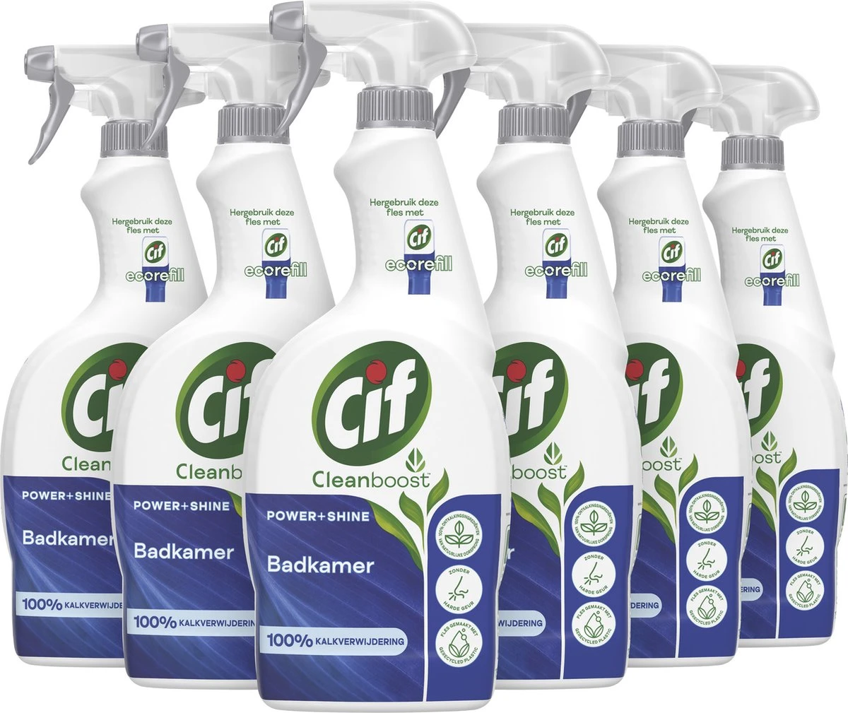 Cif CleanBoost Power & Shine Badkamer Spray - 6 x 750 ml - Voordeelverpakking Cif CleanBoost Power & Shine Badkamer Spray - 6 X 750 Ml - Voordeelverpakking -bol winkel 1200x1009 5