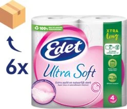 Edet Ultra Soft Xtra Long 4-laags Toiletpapier - 24 = 48 Rollen -bol winkel 1200x1029 3