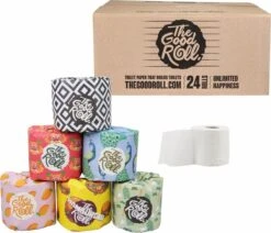 THE GOOD ROLL Toiletpapier - 24 Stuks - 400vel 2-laags - The Cheerful Choice 2 THE GOOD ROLL Toiletpapier - 24 Stuks - 400vel 2-laags - The Cheerful Choice -bol winkel 1200x1030 2