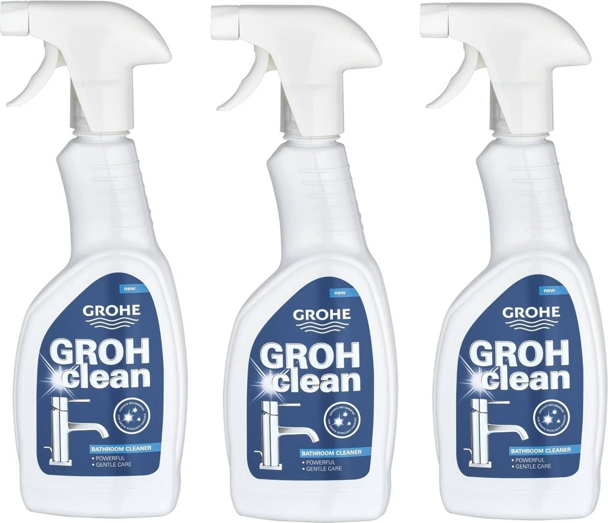 GROHE Grohclean Reiniger - 3x 500 ml - voor Badkamer/Keuken/Toilet - Voordeelverpakking - Schoonmaakmiddel GROHE Grohclean Reiniger - 3x 500 Ml - Voor Badkamer/Keuken/Toilet - Voordeelverpakking - Schoonmaakmiddel -bol winkel 1200x1033 1