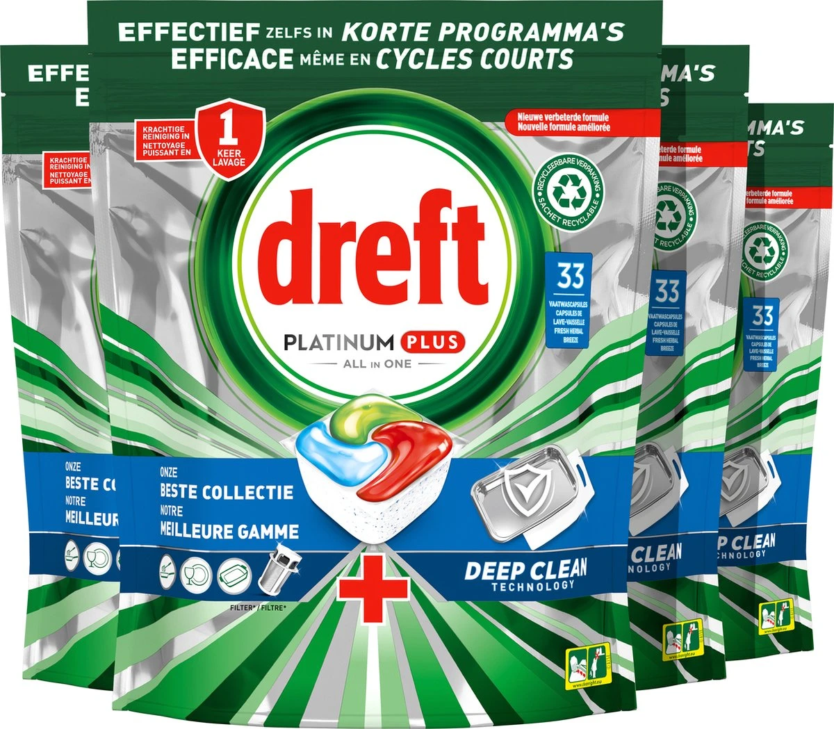 Dreft Platinum Plus All In One Deep Clean - Vaatwastabletten - Voordeelverpakking 4 x 33 stuks Dreft Platinum Plus All In One Deep Clean - Vaatwastabletten - Voordeelverpakking 4 X 33 Stuks -bol winkel 1200x1049 6