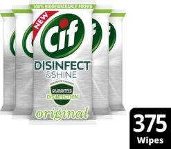 Cif Disinfect & Shine Wipes Doden 99,99% Van De Bacteriën Original Desinfecterende Schoonmaakdoekjes, Van 100% Biologisch Afbreekbaar Textiel 5 X 75 Doekjes 5 Cif Disinfect & Shine Wipes Doden 99,99% Van De Bacteriën Original Desinfecterende Schoonmaakdoekjes, Van 100% Biologisch Afbreekbaar Textiel 5 X 75 Doekjes -bol winkel 1200x1050 3