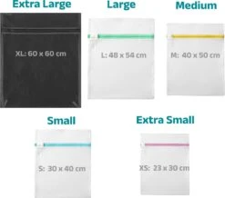 BOTC Waszakken - Wasnetten - Set Van 5 - Bescherm Je Wasgoed En Wasmachine - Transparant 4 BOTC Waszakken - Wasnetten - Set Van 5 - Bescherm Je Wasgoed En Wasmachine - Transparant -bol winkel 1200x1060 3