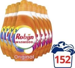 Robijn Klein & Krachtig Color Vloeibaar Wasmiddel - 8 X 19 Wasbeurten - Voordeelverpakking -bol winkel 1200x1078