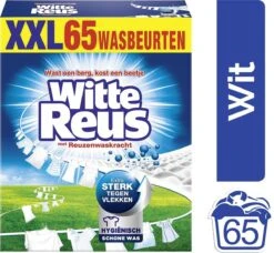 Witte Reus Waspoeder - Kwartaalverpakking - 65 Wasbeurten 3 Witte Reus Waspoeder - Kwartaalverpakking - 65 Wasbeurten -bol winkel 1200x1110 1