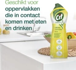 Cif CleanBoost Cream Citroen Schuurmiddel - 8 X 750 Ml - Voordeelverpakking 2 Cif CleanBoost Cream Citroen Schuurmiddel - 8 X 750 Ml - Voordeelverpakking -bol winkel 1200x1118 5