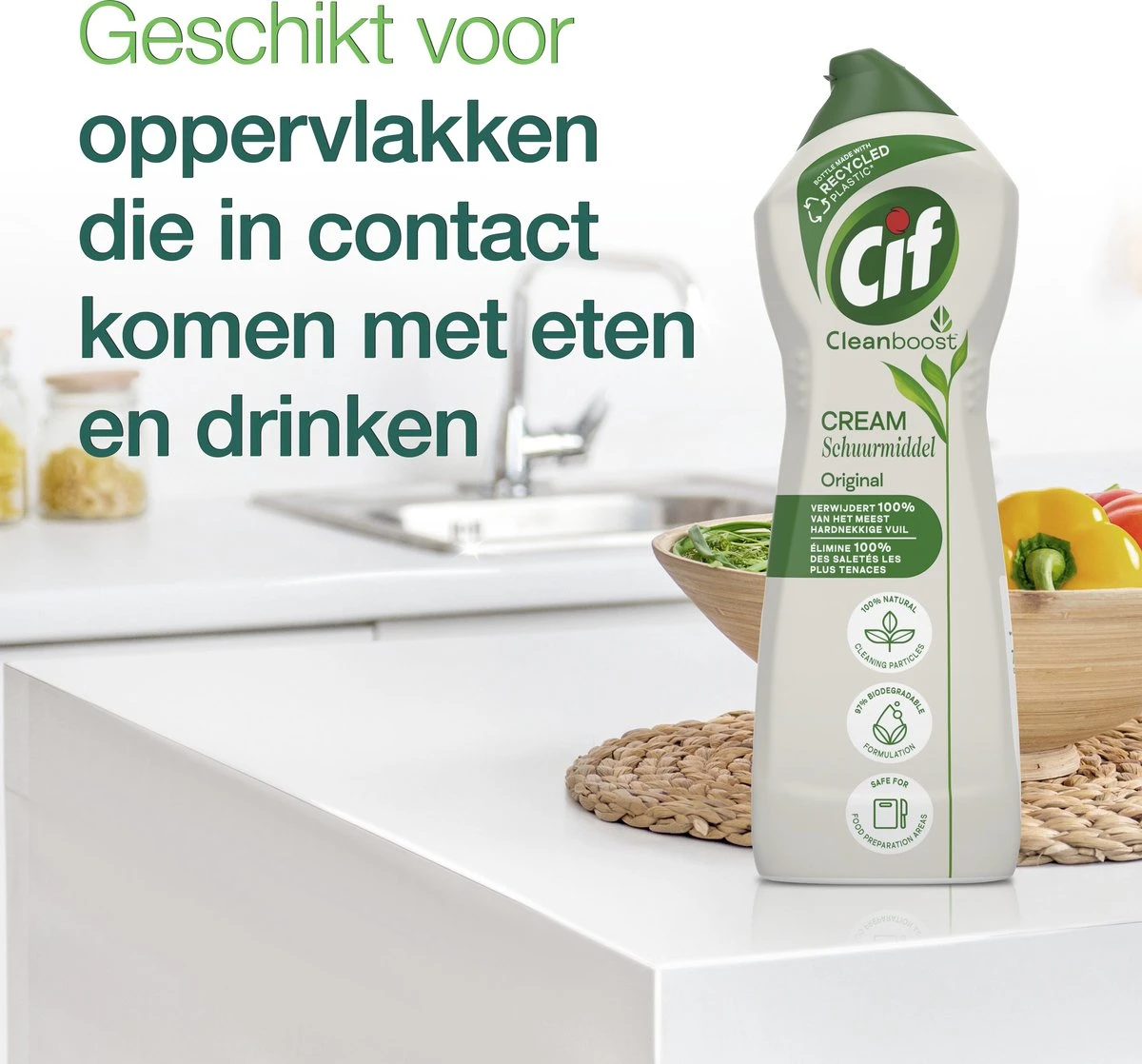Cif CleanBoost Cream Original Schuurmiddel - 8 x 750 ml - Voordeelverpakking Cif CleanBoost Cream Original Schuurmiddel - 8 X 750 Ml - Voordeelverpakking -bol winkel 1200x1118 6