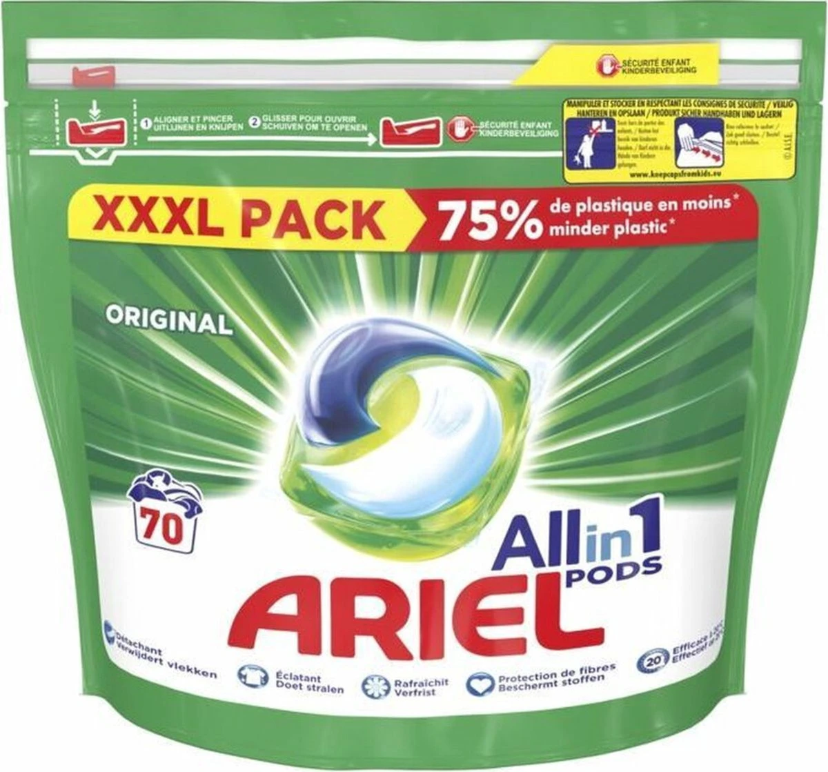 2x Ariel Wasmiddel 3in1 Pods Original 70 Stuks 2x Ariel Wasmiddel 3in1 Pods Original 70 Stuks -bol winkel