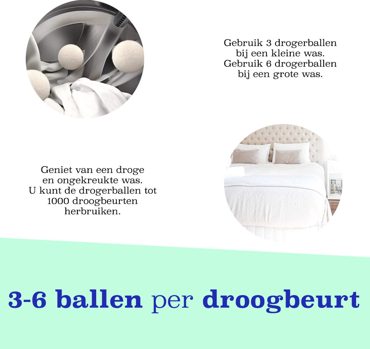 Casa Calma Drogerballen (6 Stuks) - Inclusief Opbergzakje - 100% Natuurlijk Schapenwol - Droger Ballen - Zero Waste Wasverzachter Bollen - Energiebesparend Drogen met Droogbollen - Dryer Balls - Diervriendelijk & Milieuvriendelijk - Energie Besparen Casa Calma Drogerballen (6 Stuks) - Inclusief Opbergzakje - 100% Natuurlijk Schapenwol - Droger Ballen - Zero Waste Wasverzachter Bollen - Energiebesparend Drogen Met Droogbollen - Dryer Balls - Diervriendelijk & Milieuvriendelijk - Energie Besparen -bol winkel 1200x1132 2