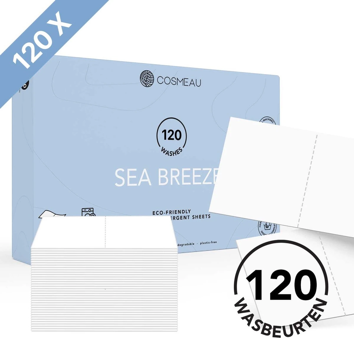 Cosmeau Wasmiddel Wasstrips 120 Wasbeurten Zeebries Wasvellen Wasdoekjes Detergent Sheets Eco Laundry Strips - Cosmo Cosmea Kosmo Cosmeau Wasmiddel Wasstrips 120 Wasbeurten Zeebries Wasvellen Wasdoekjes Detergent Sheets Eco Laundry Strips - Cosmo Cosmea Kosmo -bol winkel 1200x1148 6