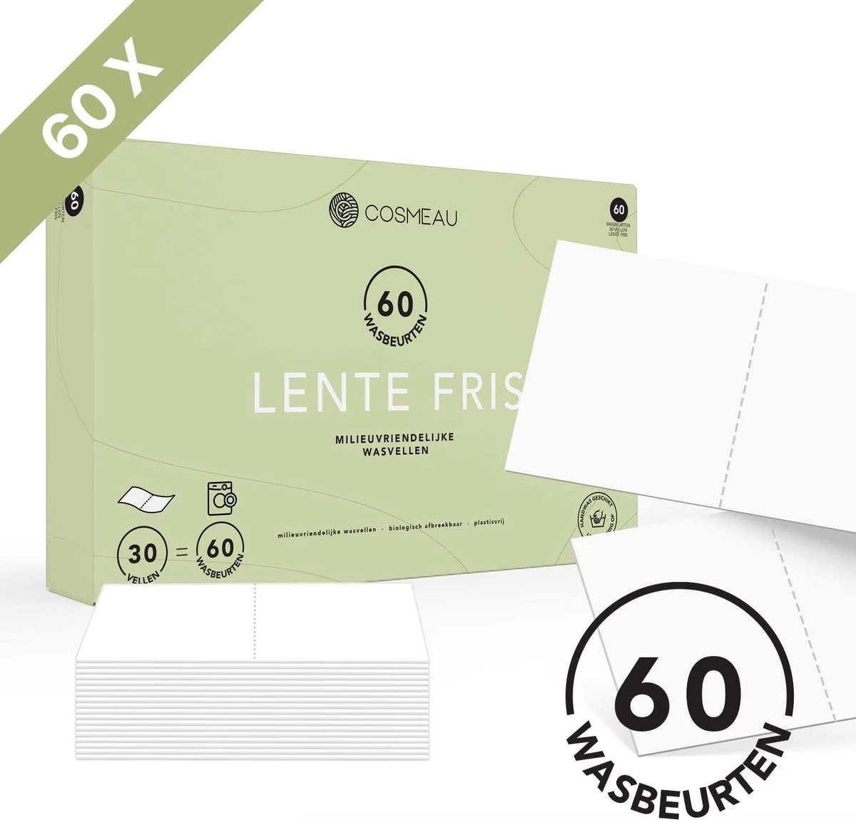 Cosmeau Wasmiddel Wasstrips 60 Wasbeurten Lentefris Wasvellen Wasdoekjes Detergent Sheets Eco Laundry Strips Wasdoekjes Biologisch - Cosmo Cosmea Kosmo Cosmeau Wasmiddel Wasstrips 60 Wasbeurten Lentefris Wasvellen Wasdoekjes Detergent Sheets Eco Laundry Strips Wasdoekjes Biologisch - Cosmo Cosmea Kosmo -bol winkel