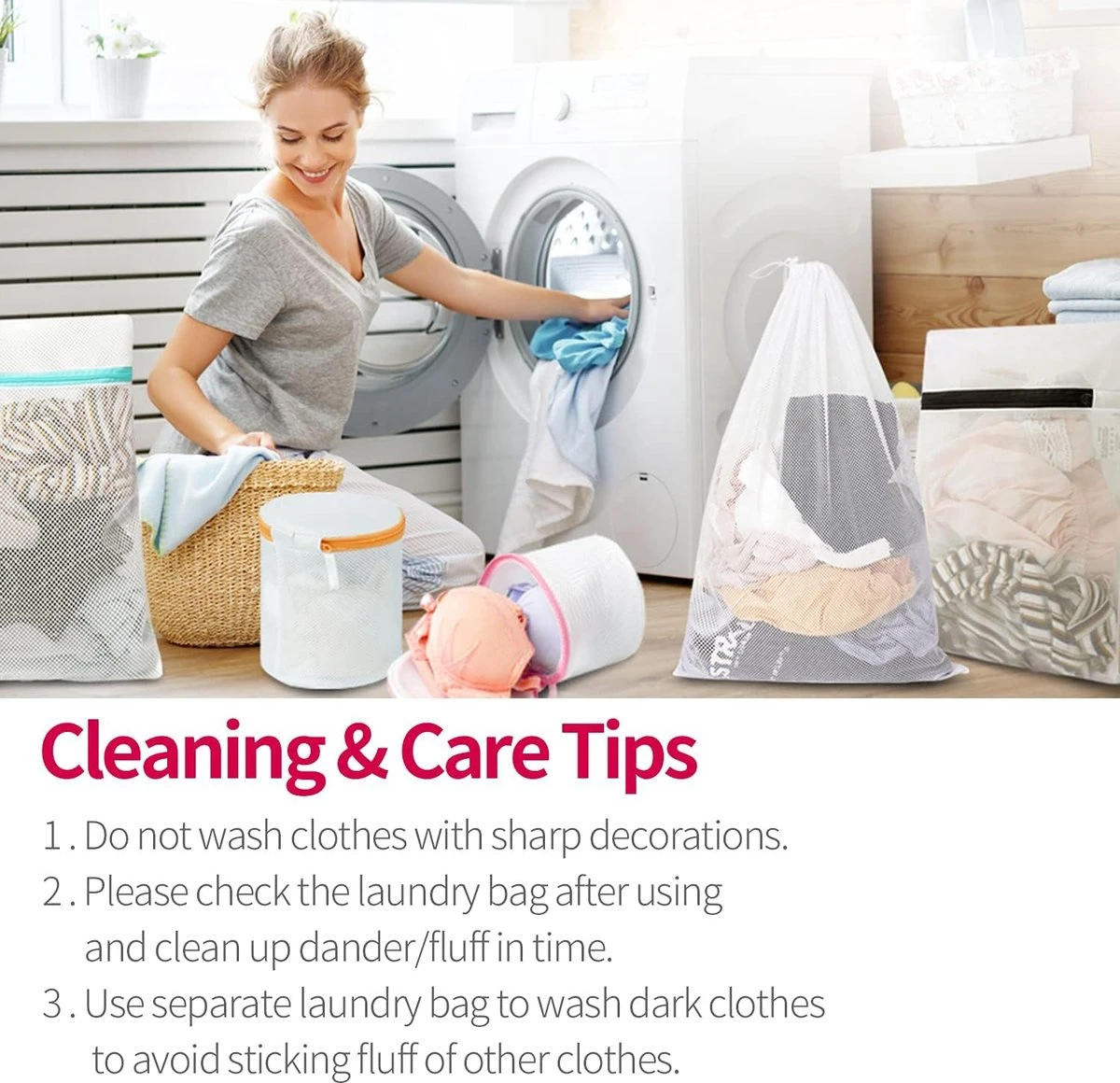 BOTC Waszakken - Wasnetten - Set van 5 - Bescherm je Wasgoed en Wasmachine - Transparant BOTC Waszakken - Wasnetten - Set Van 5 - Bescherm Je Wasgoed En Wasmachine - Transparant -bol winkel 1200x1160 11