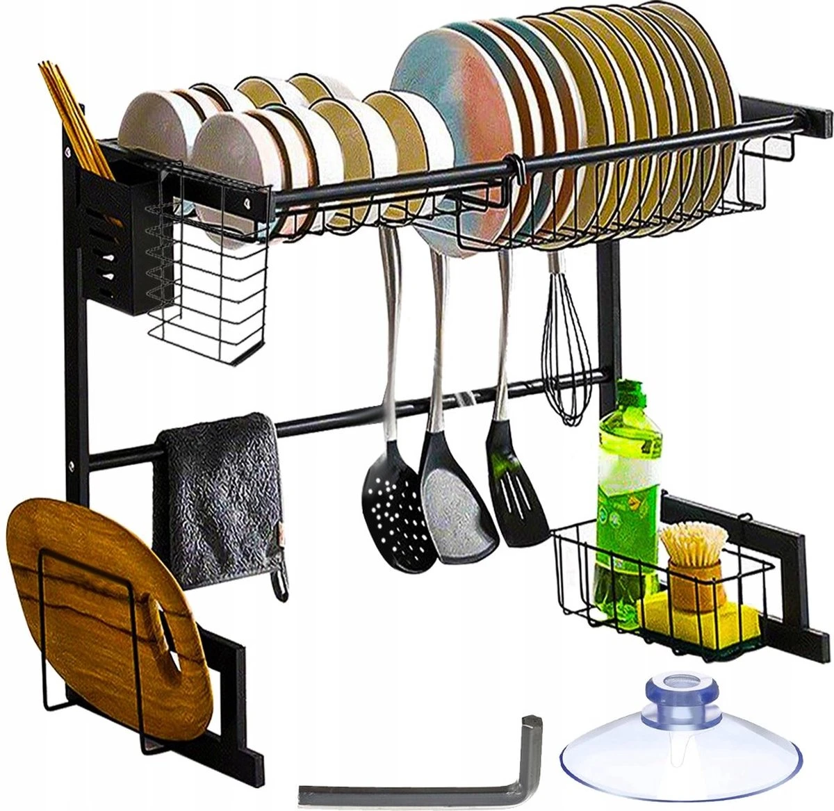 Afdruiprek droger Zwart voor bestek boven de gootsteen 65 cm x 29 cm x 52 cm Afdruiprek Droger Zwart Voor Bestek Boven De Gootsteen 65 Cm X 29 Cm X 52 Cm -bol winkel 1200x1167 4