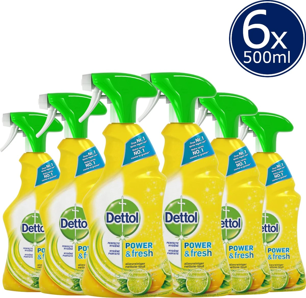 Dettol - Power & Fresh - Allesreinger Spray - Citrus - 6 x 500 ml Dettol - Power & Fresh - Allesreinger Spray - Citrus - 6 X 500 Ml -bol winkel 1200x1167 7
