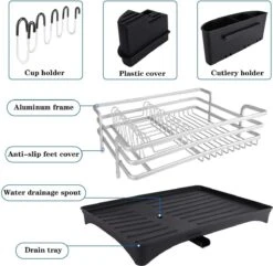 Doogo® Afdruiprek Met Bestekkorf En Lekbak Voor Keukenborden En Bestek Afdruiprek Met Draaibare Uitloop 2 Doogo® Afdruiprek Met Bestekkorf En Lekbak Voor Keukenborden En Bestek Afdruiprek Met Draaibare Uitloop -bol winkel 1200x1169 10