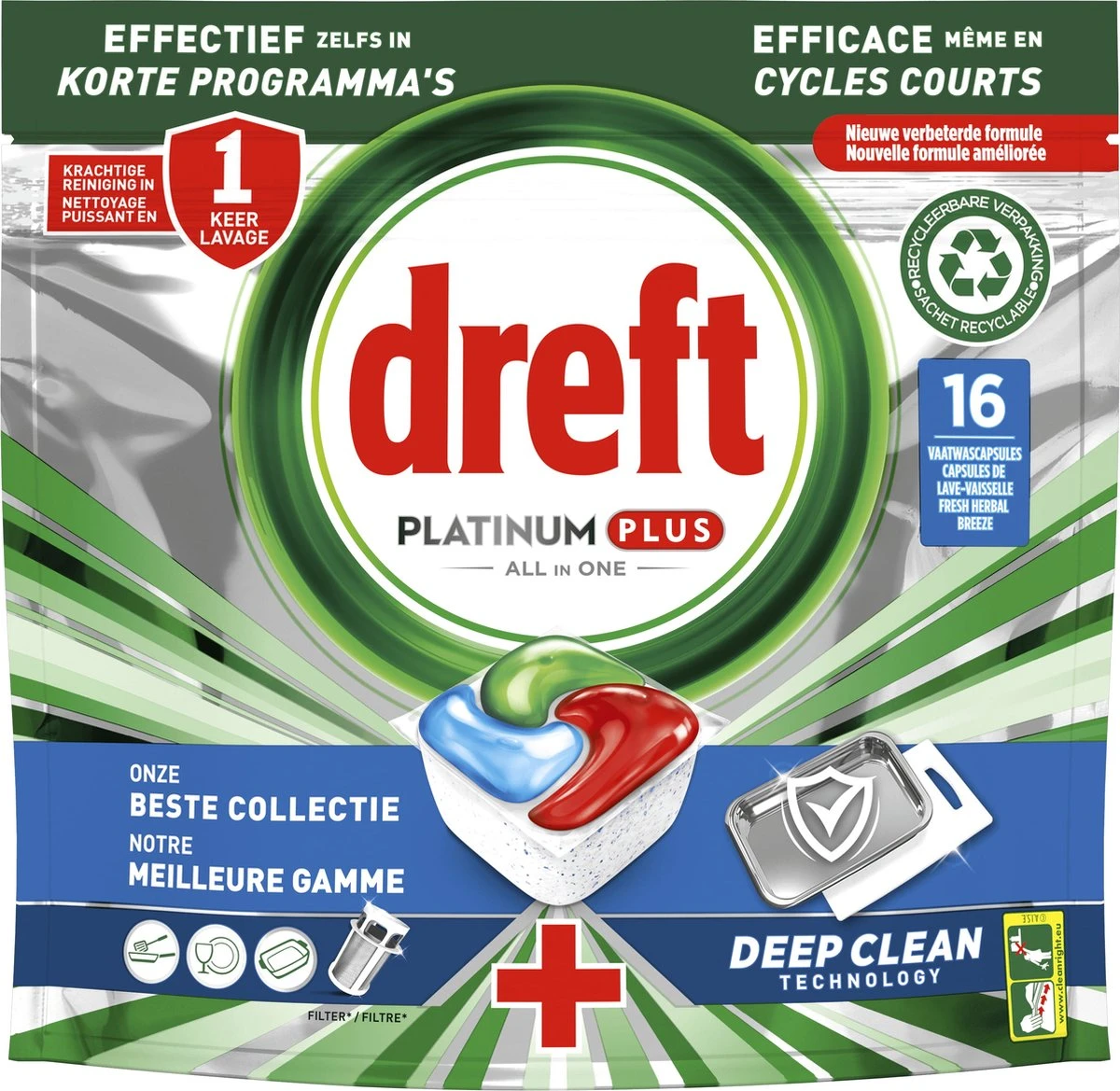 Dreft Platinum Plus All In One Deep Clean - Vaatwastabletten - Voordeelverpakking 5 X 16 stuks Dreft Platinum Plus All In One Deep Clean - Vaatwastabletten - Voordeelverpakking 5 X 16 Stuks -bol winkel 1200x1169 16