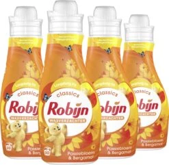 Robijn Classics Passiebloem & Bergamot Wasverzachter - 4 X 30 Wasbeurten - Voordeelverpakking -bol winkel 1200x1169 5