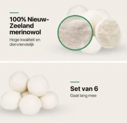 Tenify 6 XL Drogerballen + Extra Lavendel Olie - Wasbollen - Duurzaam - Schaapswol - Wasverzachter - Wasdrogerballen - Herbruikbare Droogballen - Energie Besparen 3 Tenify 6 XL Drogerballen + Extra Lavendel Olie - Wasbollen - Duurzaam - Schaapswol - Wasverzachter - Wasdrogerballen - Herbruikbare Droogballen - Energie Besparen -bol winkel 1200x1169 7