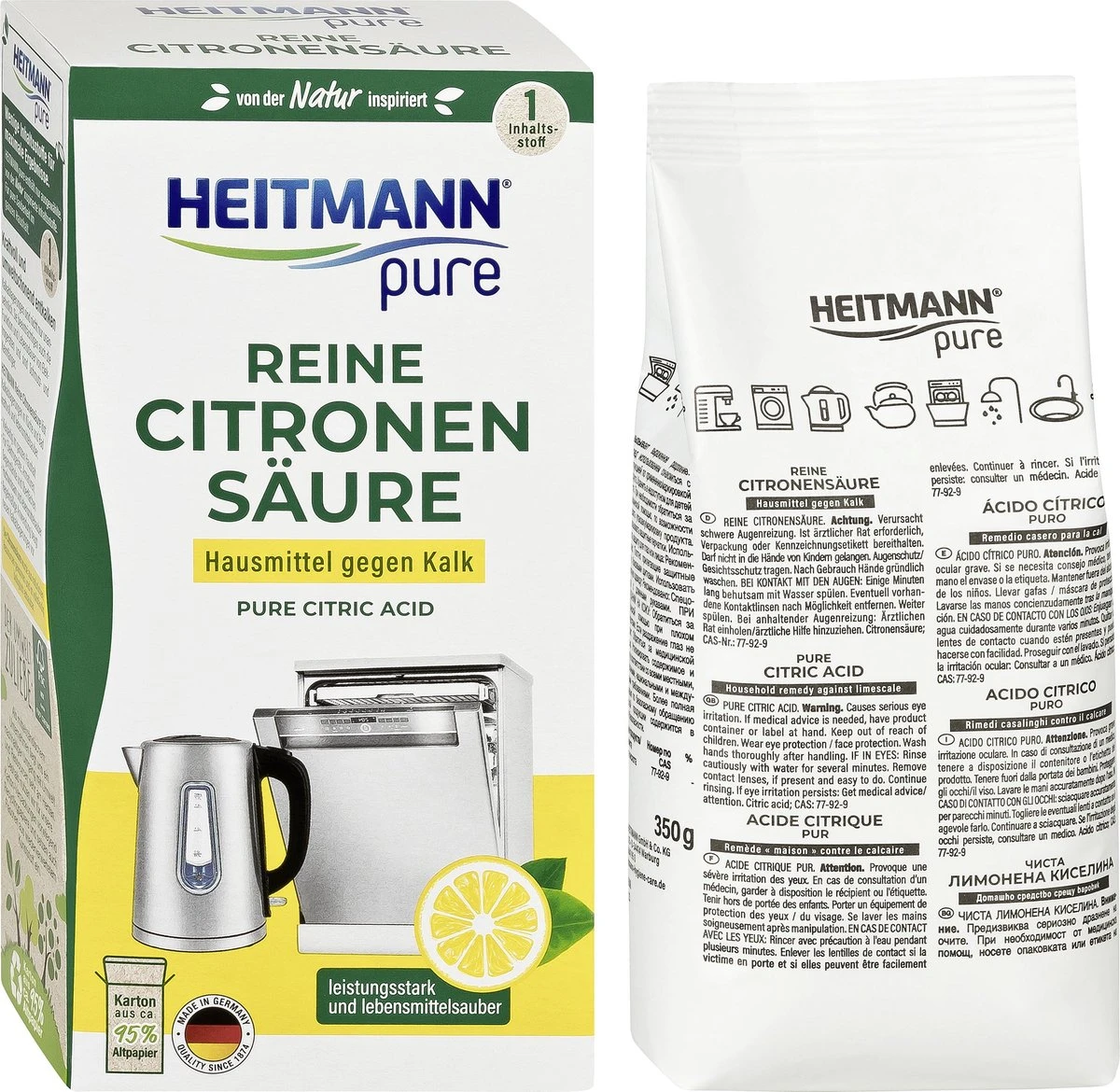 HEITMANN pure Ontkalker- Citroenzuur Ontkalker, Natuurvriendelijke Kalkreiniger voor een Hygiënische Reiniging - poeder, 1x 350 g HEITMANN Pure Ontkalker- Citroenzuur Ontkalker, Natuurvriendelijke Kalkreiniger Voor Een Hygiënische Reiniging - Poeder, 1x 350 G -bol winkel 1200x1170 9