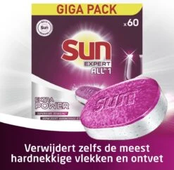 SUN® Sun Expert All-in 1 Vaatwastabletten - 60 Tabletten - Voordeelverpakking 4 SUN® Sun Expert All-in 1 Vaatwastabletten - 60 Tabletten - Voordeelverpakking -bol winkel 1200x1176 3