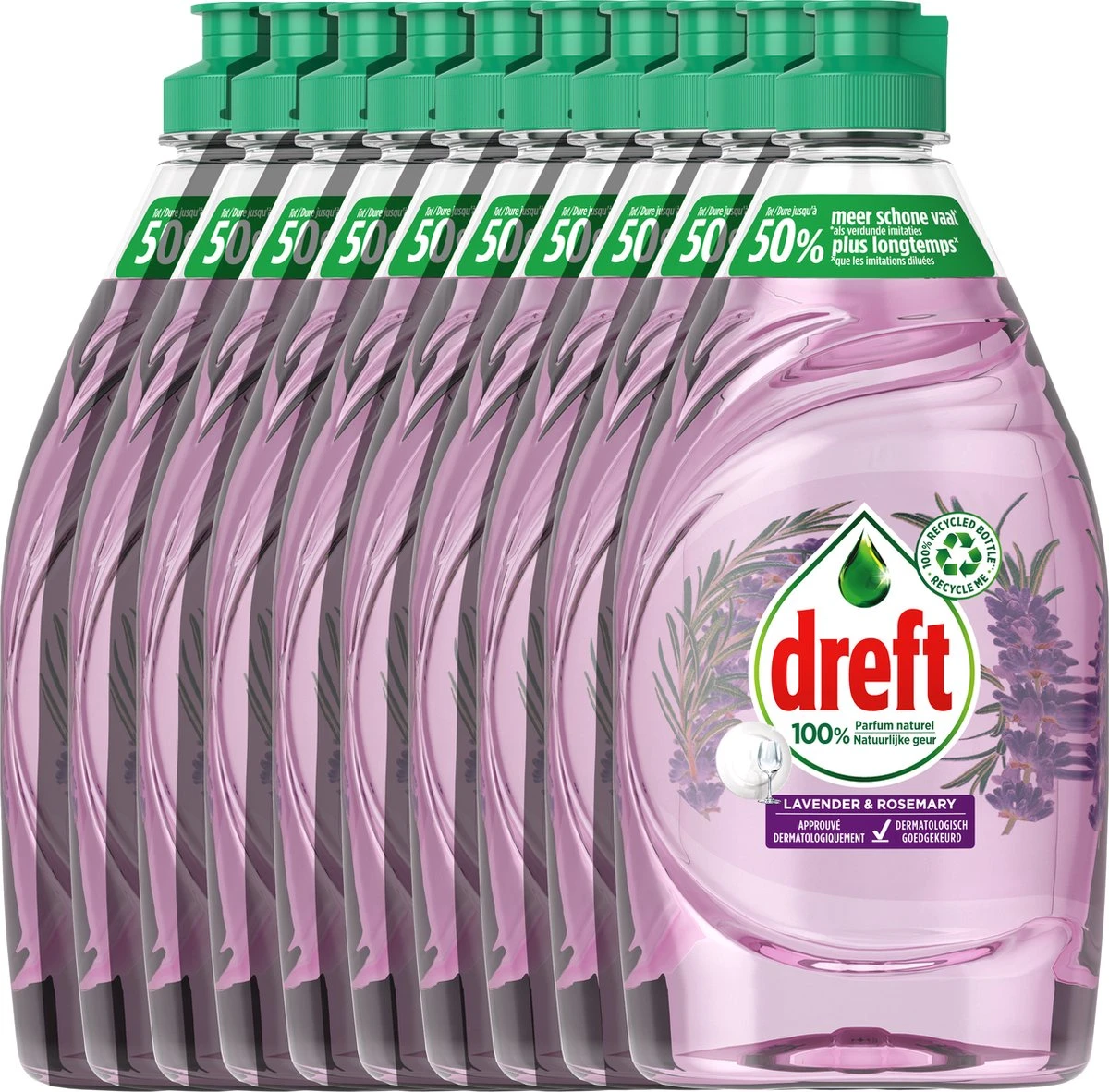 Dreft Naturals Lavender & Rosemary Afwasmiddel - Voordeelverpakking 10x450ml Dreft Naturals Lavender & Rosemary Afwasmiddel - Voordeelverpakking 10x450ml -bol winkel 1200x1182 3
