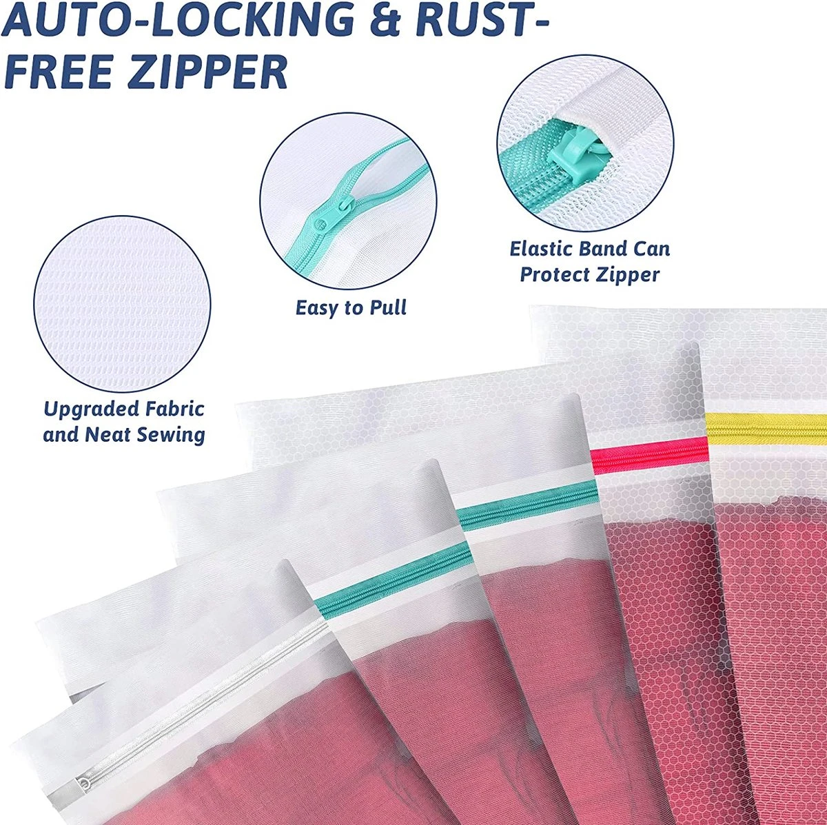 BOTC Waszakken - Wasnetten - Set van 5 - Bescherm je Wasgoed en Wasmachine - Transparant BOTC Waszakken - Wasnetten - Set Van 5 - Bescherm Je Wasgoed En Wasmachine - Transparant -bol winkel 1200x1197 19