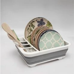 Merkloos Afdruiprek Voor Afwas - Afwasrek - Opvouwbaar - Inklapbaar - Compact - Vaatwasrek Met Bestekrekje -bol winkel 1200x1197 25