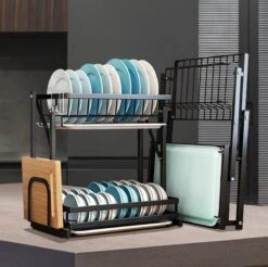 Doogo® Afdruiprek Met Lekbak 2 Laags – Inklapbaar - Muur Hangen Mogelijke - Afwasrek – Met 2 Lekbakken – Extra Accessories Voor Servies En Snijplanken - RVS 9 Doogo® Afdruiprek Met Lekbak 2 Laags – Inklapbaar - Muur Hangen Mogelijke - Afwasrek – Met 2 Lekbakken – Extra Accessories Voor Servies En Snijplanken - RVS -bol winkel 1200x1197 32